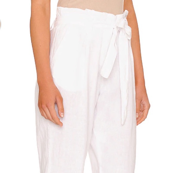 L'AGENCE Heather Paperbag Pant in Blanc 23 New SOLD OUT!!! - Picture 3 of 12